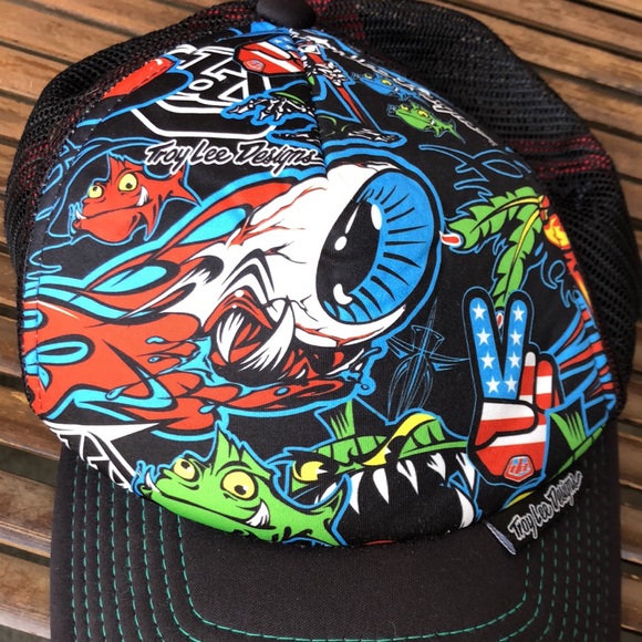 Troy Lee Designs colorful graphic trucker hat - Picture 2 of 9